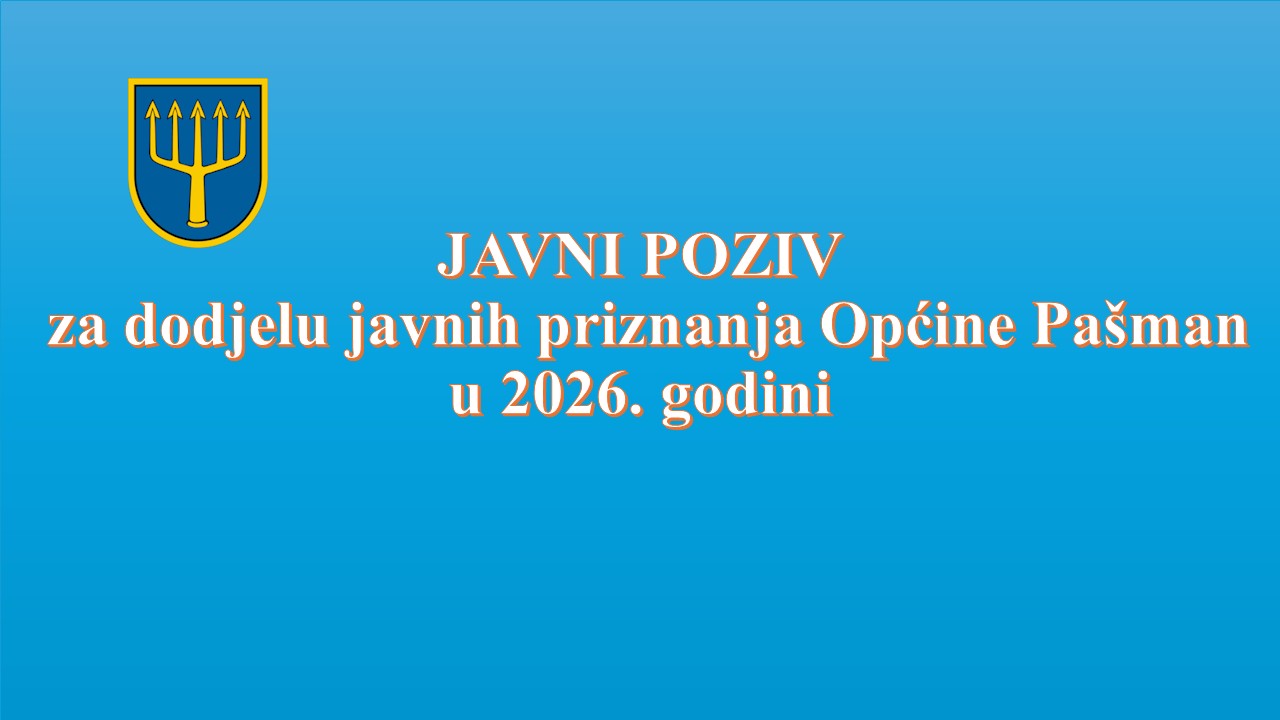 Featured image for “Javni poziv za dodjelu javnih priznanja Općine Pašman”
